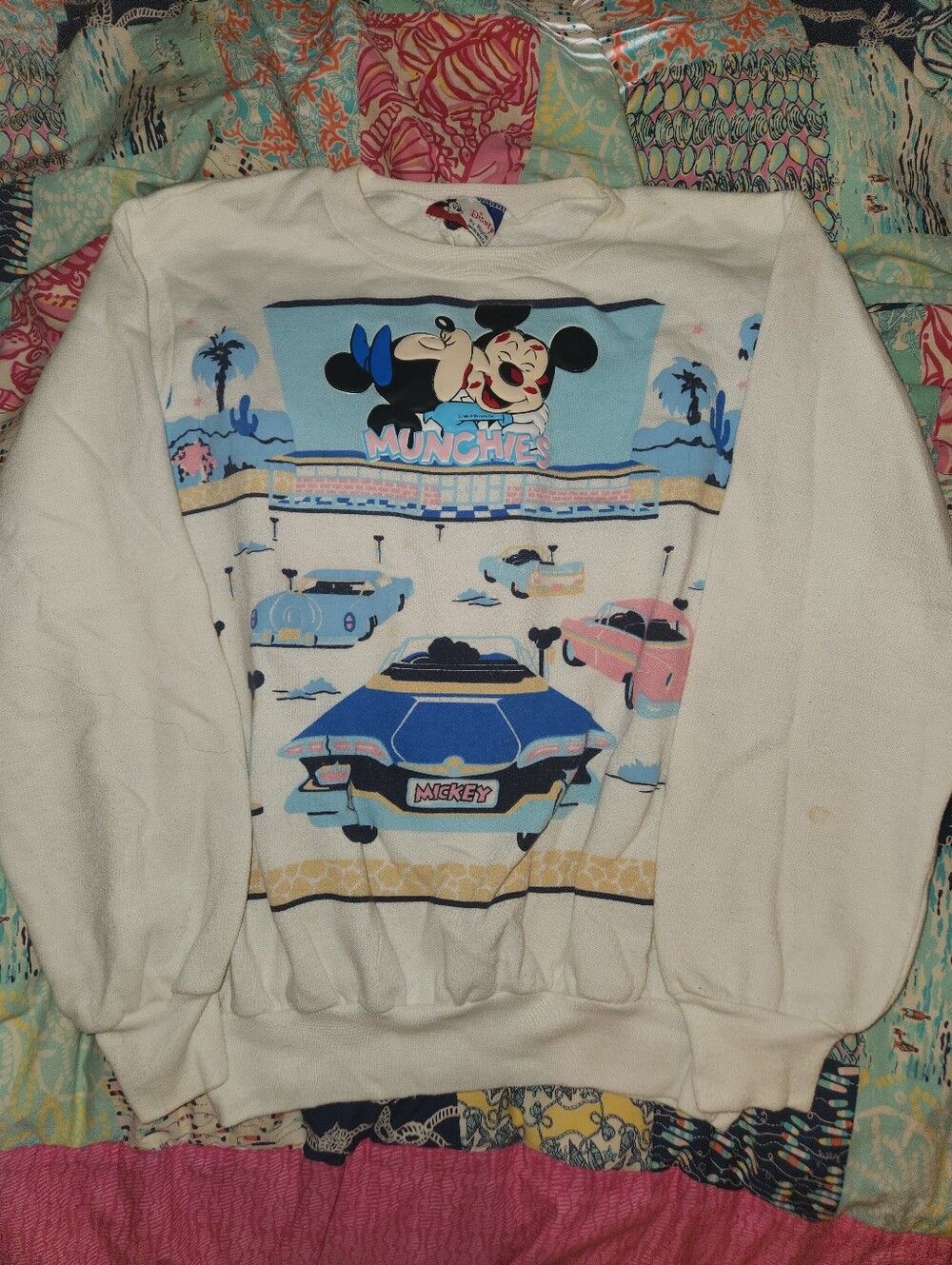 Retro 1989 Crewneck Sweatshirt Mickey 'Munchies' Graphic